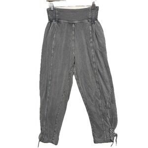 Free People FP One Billie Pants Harem Boho Wide Leg Trousers Baggy Gray Size S